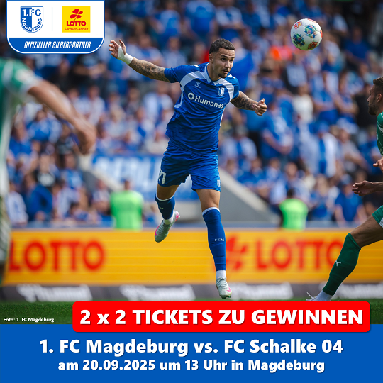 Gewinnspiel 1. FC Magdeburg gegen FC Schalke 04