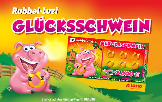 Rubbel-Luzi Glücksschwein
