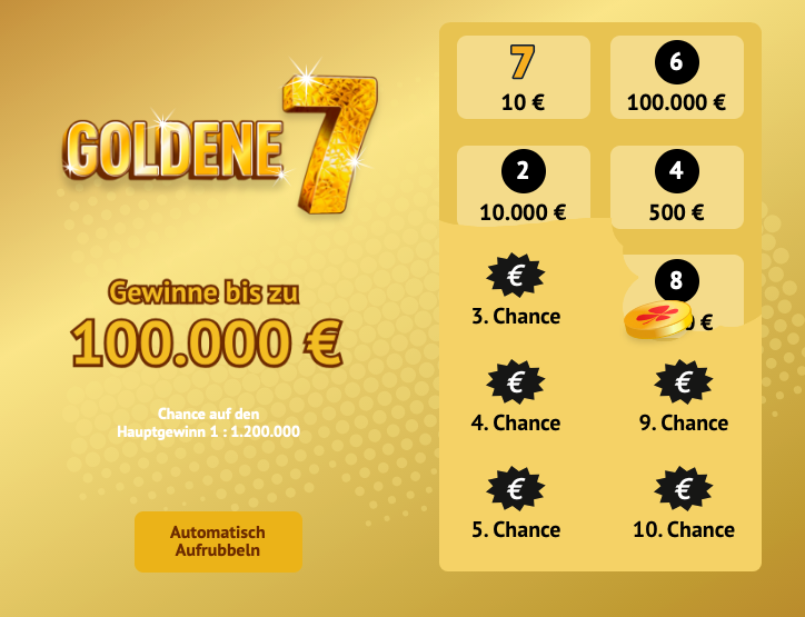 Goldene 7 - Aufrubbeln