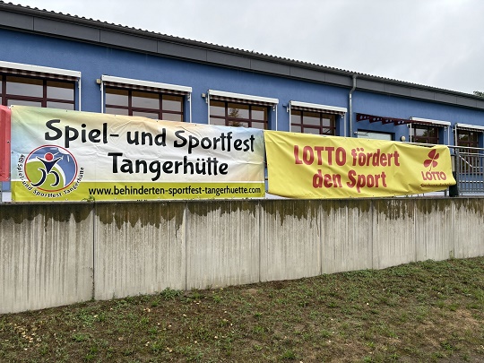Außenansicht des Vereinsheims des Fördervereins Behindertensportfest Tangerhütte e.V.