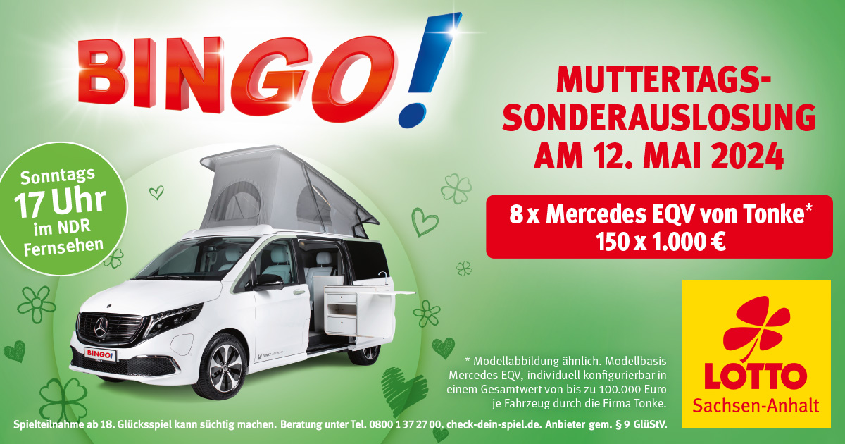 Sonderauslosung BINGO! am 12. Mai 2024