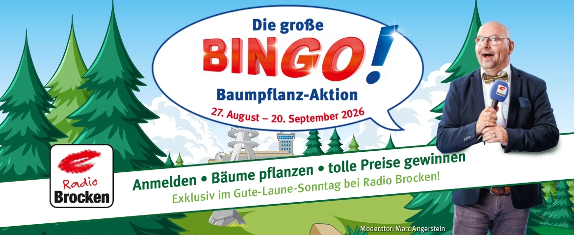 Die gro&szlig;e BINGO! Baumpflanz-Aktion mit Moderator Marc Angerstein