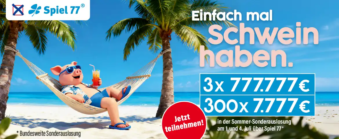 Sommer-Sonderauslosung &uuml;ber Spiel 77 am 1. und 4. Juli 2026