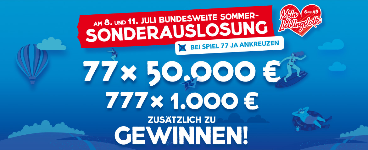 Sonderauslosung Juli 2020