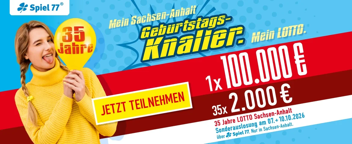 Landessonderauslosung Geburtstagsknaller 41. KW 2026