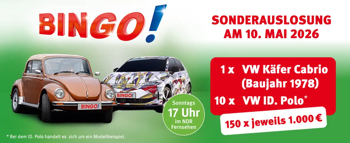 Sonderauslosung bei BINGO! am 10. Mai 2026