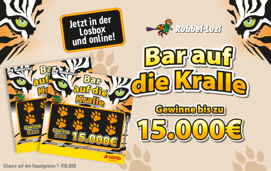 Bar auf die Kralle