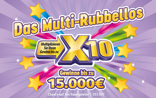 Rubbel-Luzi X10 in lila - bis 1. Mio Euro