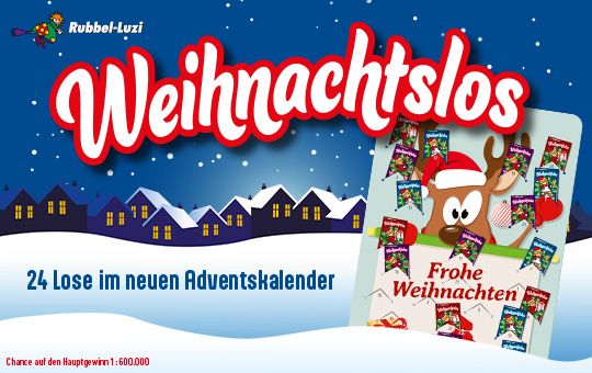 Rubbel-Luzi Weihnachtslos 2025 mit Adventskalender