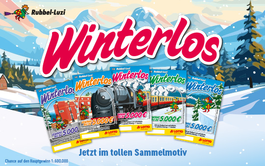 Rubbel-Luzi Winterlos 2025 als Sammelmotiv
