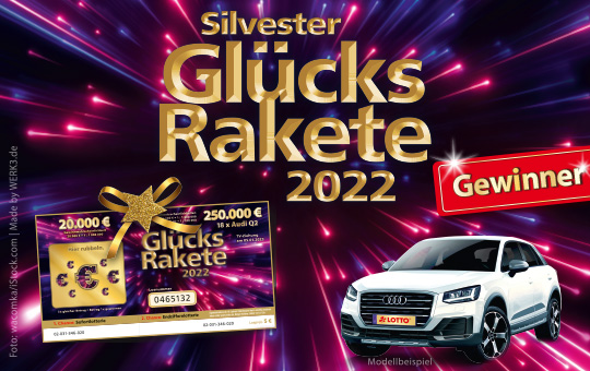 Silvester-Glücksrakete Gewinner