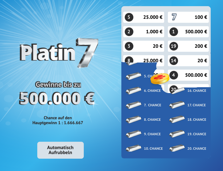 Platin 7 - Aufrubbeln