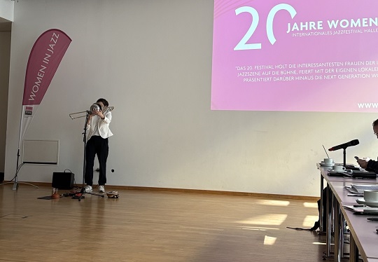 Foto von der Pressekonferenz zum 20. Women in Jazz Festival